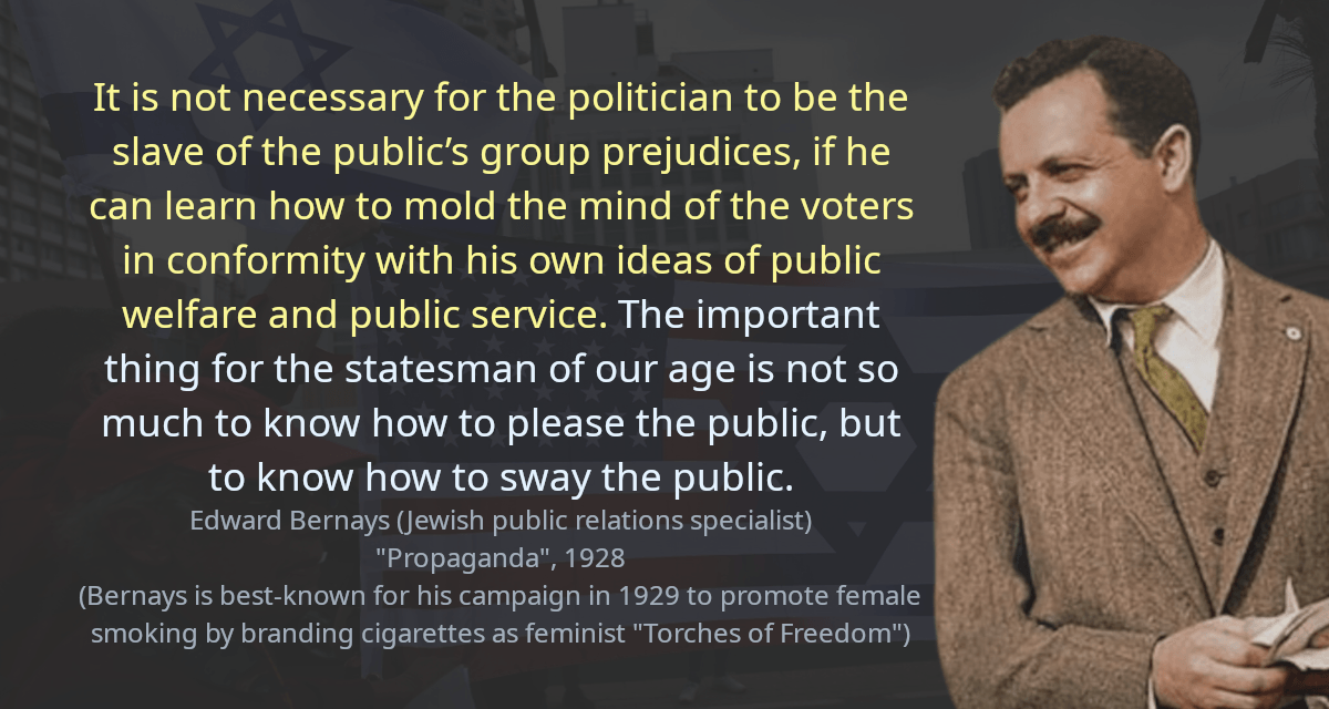 It is not necessary for the politician to be the slave of the public’s group prejudices, if he can learn how to mold the mind of the voters in conformity with his own ideas of public welfare and public service. The important thing for the statesman of our age is not so much to know how to please the public, but to know how to sway the public.