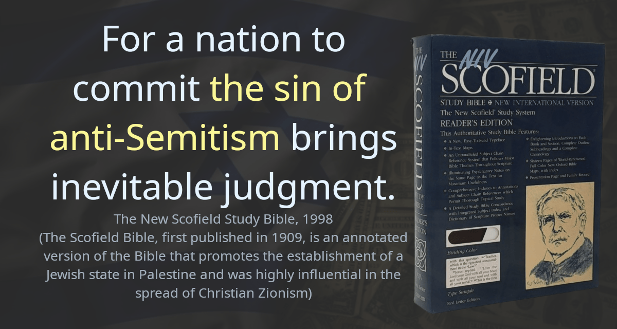 For a nation to commit the sin of anti-Semitism brings inevitable judgment.